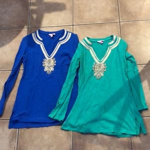 Lilly Pulitzer tunics XS